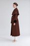 Cape-Style Detailed Coat, Coffee - 2