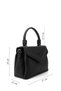 Women's Black Long Strap Hand and Shoulder Bag - 4