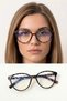 Luna Oval Blue Light Protected Transparent Glasses