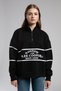 Grace women's stand-up collar sweatshirt, black. - 2