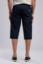 JOAN Men's Regular Fit Long Woven Cargo Shorts, Navy Blue - 3