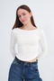 Crew Neck Basic Blouse B1025 - 5
