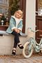 Girls' Hooded, Plush-Lined, Snap-Fastened Water Green Trendy Jacket - 5