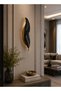 Modern Luxury Feather Art Design Black Gold Wall Sconce with 3 Color Smart Led Light - Large Decorative Wall Light (Model 800-7491) - 5