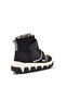 Urban Genuine Leather Boys' Lace-Up Boots with Zipper, Black - 3