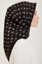 Silk Scarf - 4006-05 Black Twill - 3