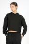 Heaven women's hooded sweatshirt, black. - 3