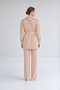 Sequin, Belted Jacket Set in Dark Beige - 3