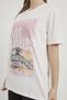 Printed Embroidery Detail Crew Neck T-Shirt - 5
