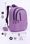 VT-008 Unisex New Season Waterproof Sports, Class, Laptop, Travel, and Everyday Use Backpack Lined in LILAC - 6