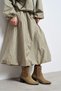 Benda Rome Beige Suede Leather Zipper Pointed Toe Chunky Block Heel Women's Cowboy Boots - 3