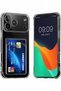 iPhone 18 Pro Max/17 Pro Max Transparent Case with Card Holder, Functional Cover with Camera and Corner Protection