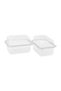 Airtight Storage Container, 500 ml, High Lid, 100-Pack of Plastic Refrigerator and Freezer Containers with Lids - 3