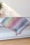 Colorful Zigzag- Hand Knitted Sofa Shawl - Knee Blanket - TV Blanket