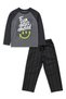 Boys' Oversized T-Shirt - Striped Denim Pants (Ages 5-11) - 4