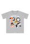 Cool Animals Black Boys Summer T-Shirt Capri Shorts Set - 5