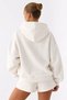 Unisex Oversize Sweatshirt Hoodie Basic White – Hooded, Kangaroo Pocket, 3 Threaded Straps - 5