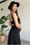 Back Detailed Strap Long Dress - 6