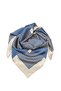 Scarf Blue Ecru Striped Scarf 70*70 - 7