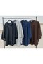 Grey Fleece Poncho, 90 cm Long, Standard Size (36-60), Mymisiy Oversize. - 3