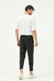 Men's Zippered Sweatpants with Back Pockets 854 Black - 5