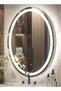 Oval bathroom mirror with LED backlight and touch control 60 x 40 cm - 4