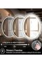 Oval bathroom mirror with LED backlight and touch control 60 x 40 cm - 6
