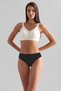 Women's Modal & Cotton Hera Brief, Thin Elastic Waistband, Three-Pack, Black. - 4
