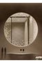 50cm Frameless Bathroom Mirror with 3-Level LED Front Light, Wall Mirror, Makeup Mirror - 5