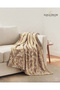 Branch Print Flannel Blanket – Single (150x200 cm) – Soft & Cozy - 3
