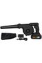 48V Cordless Blower with Rechargeable Battery, Charger and Dust Collection Bag – Black