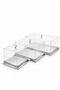 3-Piece Set of Clear Plexiglass Wedding Trousseau Boxes—Silver Color, Large, Medium, and Small Sizes—Engagement, Wedding, Bride, and Groom Gift Boxes, Includes a Prayer Counter and Prayer Beads as a Gift - 2