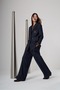 826 BROOCH KNITTED DETAILED DENIM JACKET AND PANTS SET - 2