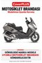 Peugeot Satelis 400 Rear Pannier-Compatible Cover (BLACK WITH RED STRIPES) Motorcycle Cover, Motorcycle Tent, Motorcycle Cover, Topcase-Compatible - 2