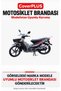 Ramzey Classic Rear Bag Compatible (Gray with Red Stripes) Waterproof Motorcycle Tent Cover, with Elastic Bands, Includes Carry Bag - 2