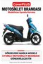 Suzuki Address COMPATIBLE Cover (Gray with Red Stripes) Waterproof Motorcycle Cover, with Elastic Bands, Includes Carrying Bag - 2