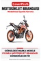 KTM 200 Duke ABS Rear Pannier-Compatible (Gray with Red Stripes) Waterproof Motorcycle Cover, with Elastic Straps and Carrying Bag - 2