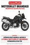 BMW F 800 GS COMPATIBLE Cover (Gray with Red Stripes) Waterproof Motorcycle Cover, with Elastic Bands, Includes Carrying Bag - 2