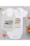 BK Kids "I Love My Uncle" Designer Baby Bodysuit and Bib Gift Set - Model 1