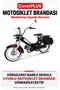 Mobylette Classic 3500 COMPATIBLE Cover (GRAY WITH RED STRIPES) Waterproof Motorcycle Cover, with Elastic Bands, Includes Carrying Bag - 2