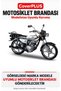 Motoran MTR 125 Motorcycle Cover (BLACK WITH RED STRIPES) Motorcycle Cover, Motorcycle Tent, Motorcycle Cover, Case - 2