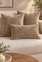 Wellsoft Plush Cushion Cover Set, 3-Piece (2 pieces 45x45, 1 piece 30x50 cm)