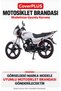 Mondial 150 MG Superboy X Rear Bag Compatible (Gray with Red Stripes) Waterproof Motorcycle Tent Cover, with Elastic Bands, Includes Carry Bag - 2