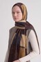 Mustard-Colored Wool-Silk Shawl with Mosaic Pattern - 3