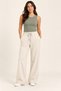 Women's 100% Cotton Solid Color Sweatpants