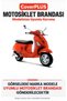 Vespa LX 150 i.e. Motorcycle Cover (BLACK WITH RED STRIPES) Motorcycle Cover, Motorcycle Tent, Motorcycle Cover, Case - 2