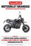 Brixton Crossfire 125 XS Rear Pannier-Compatible (Gray with Red Stripes) Waterproof Motorcycle Cover, with Elastic Straps and Carrying Bag - 2