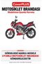 Mondial 125 Drift L CBS-Compatible Cover (Gray with Red Stripes) Waterproof Motorcycle Cover, with Elastic Bands and Carrying Bag - 2