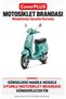 Vespa LX 125 3V i.e. Rear Bag Compatible (Gray with Red Stripes) Waterproof Motorcycle Cover, with Elastic Bands and Carrying Bag - 2
