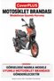 Aprilia SR GT 125 Rear Trunk-Compatible Cover (BLACK WITH RED STRIPES) Motorcycle Cover, Motorcycle Tent, Motorcycle Cover, Top Case Compatible - 2